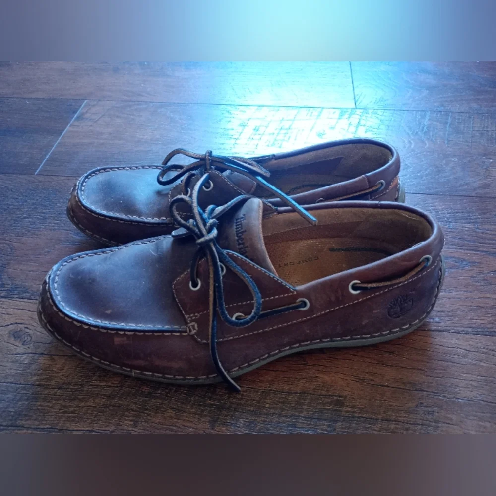 Timberland Brown Leather Shoes Mens 8.5